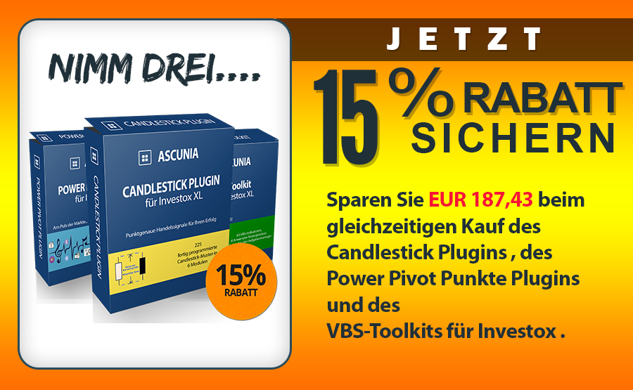 Sparpaket :: Candlestick Plugin :: Power Pivot Plugin :: VBS Toolkit